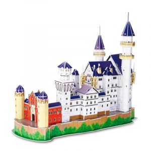Dam Puzzle 3d du château de neuschwanstein en allemagne. Comprend 98 pièces.