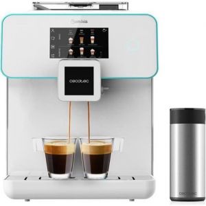 Cecotec Machine à café automatique Power Matic-ccino 9000 Serie Bianca Personnalisez intensité, Température, Café, 19bars, Écran LED