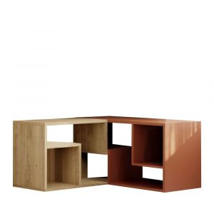 Image de DRAWER Meuble tv modulable en bois L145cm - Terracotta - Flex