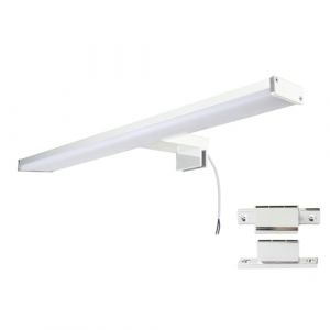 Applique LED Miroir Salle de Bain 10W IP44 Chromée Lumière Blanche Neutre 4000K Aluminium Slim 40 cm – Éclairage Moderne