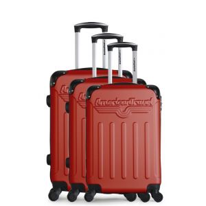 Image de Set de 3 valises en ABS, couleur violet