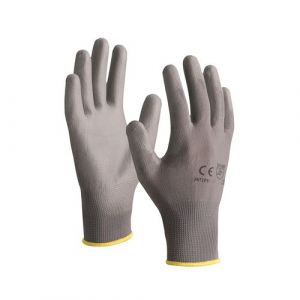 Gants tricotés polyester enduction polyuréthane gris T10 - 5071PU2XL