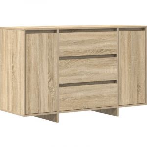 VidaXL Buffet en chêne Sonoma 120x41x75 cm en bois d'ingénierie