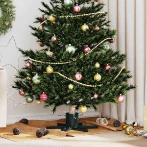 VidaXL Pied de Sapin de Noël 1.73 Vert 49 x 49 x 15,5 cm Acier
