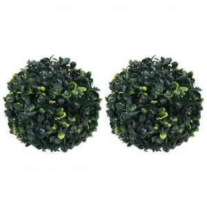 VidaXL Boules de buis artificielles 2 pcs 22 cm