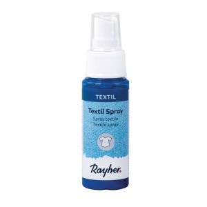 Rayher Spray Textile, Bleu Azur, Flacon 50ml