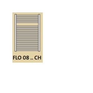 Radson S&eacute;che-serviette EC 296W chrome H770mm L600mm chauffage central FLORES CH FLO0806CH