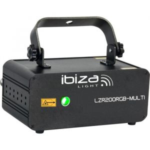 Ibiza Light Ibiza LZR200RGB-MULTI - Laser DMX multipoint RGB