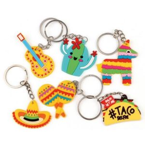 Ruedelafete Lot de 2 mini jouets porte-clé mexicain