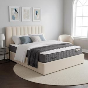 Pack Lit-coffre Songe Matelas Bedream Tissu Beige