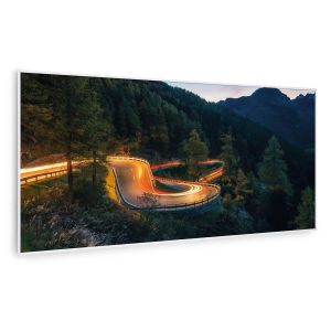 Klarstein Chauffage infrarouge Wonderwall Air Art Smart - Connect&eacute; - Motif : Montagne- 120x 60cm - 700W