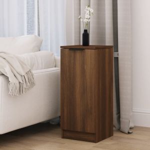 VidaXL Buffet Ch&ecirc;ne marron 30x30x70 cm Bois d'ing&eacute;nierie Brun