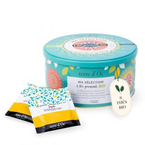 Terre d'Oc Coffret 42 sachets thes gourmands boite métal