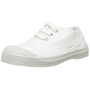 Image de Bensimon Baskets basses enfant TENNIS LACET blanc - Taille 23,24,25,26,27,28,29,30,31,32,33,34,35