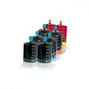 Icolor Cartouche compatible - Kit de recharge compatible HP pour cartouches d'imprimantes, CMJN