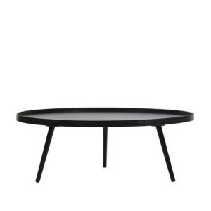 Image de Made by Woood MESA - Table basse ronde en bois H36xø100cm - Noir