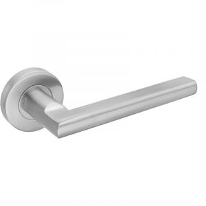 Heracles Béquille double semi massive sur rosace Jade 1694 - B-INOX-16 - Inox brossée