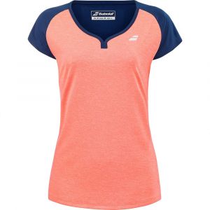 Babolat T-shirt Manche Courte Play Cap S Fluo Strike / Estate Blue