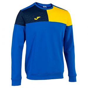 Joma Crew V Sweat, Bleu Roi/Jaune Marine, XXXL Homme
