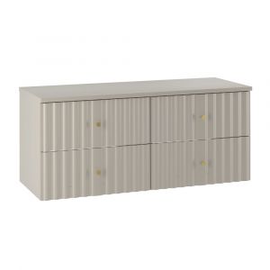 Meuble sous-vasque 120cm plan de toilette Izae Cachemire