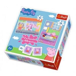 Image de Trefl 2 Puzzles + Memo - Peppa Pig