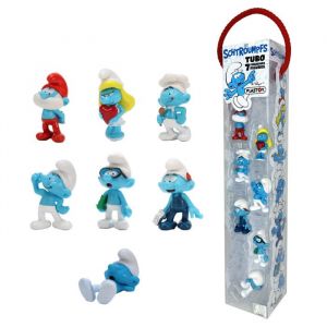 Plastoy Figurine Tubo Schtroumpfs (x7)