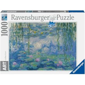 Ravensburger Puzzle Adulte - Puzzle 1000 pi&egrave;ces - Art Collection - Les Nymph&eacute;as/Claude Monet - Adultes et Enfants &agrave; partir de 14 Ans - Puzzle de qualit&eacute; sup&eacute;rieure - 12000194