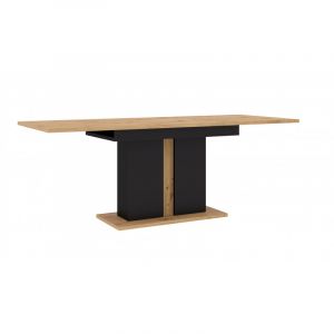 Image de AC-Déco Table extensible Nuka I 140 - 200 cm, chêne artisan / noir mat