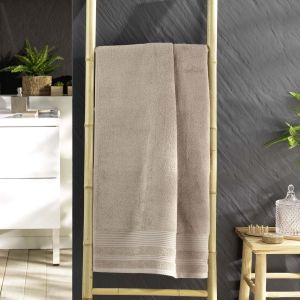Drap de Douc 70 x 130 Cm Taupe, 100% Coton, Tendresse