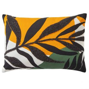 Coussin imprimé en Coton ROSEAUX Vert