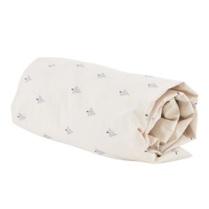 Little Crevette Drap-housse bébé percale coton bio* 60x120 cm
