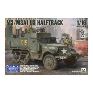 Takom Maquette M3/M3A1 U.S. Halftrack 2 in 1 (1:16) 1/16 - ANDYS HHQ Maquette militaire - AndyAHHQ-010
