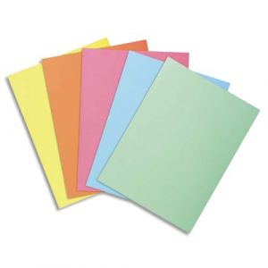 Image de Exacompta Sous-chemise Super 60 - 60 g - coloris assortis pastels - 22 x 31 cm - paquet de 100