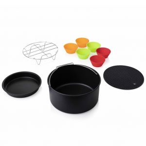 Image de Princess Set d'accessoires de friteuse 10 pcs 3,2 L M&eacute;tal et silicone
