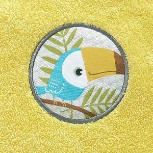 Drap de bain 70x130 jaune mimosa en coton