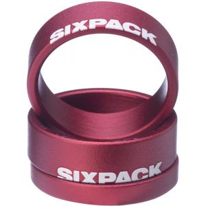 Image de SixPack " Menace Entretoise 1 1/8", red Accessoires direction"