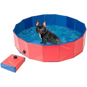 Image de Piscine pliable pour chiens avec fond antidérapant - Ø 120 cm