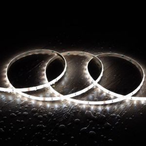 Ruban Led 24v Dc Smd2835 60led/M 5m Ip65 Largeur 8mm Coupe 10cm Blanc Froid 6000k 5 M