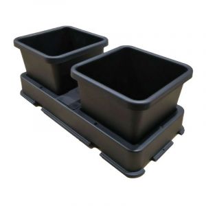 Autopot Easy2grow - Socle + 2 pots - 15L - Noir