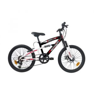Vélo VTT 20'' Tout Suspendu équipé de 6 vitesses Shimano et Frein à disque avant !