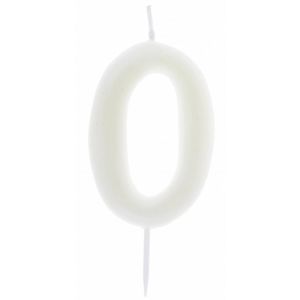 Ruedelafete Bougie Phosphorescente, chiffre 0