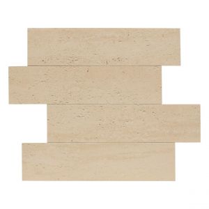 Stickers muraux effet travertin Cary beige