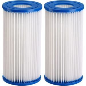 Monzana 2 Pcs. Cartouche filtrante 205x105mm bleu