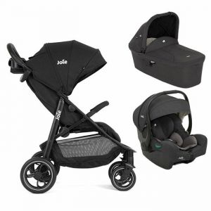Joie Poussette Trio Litetrax + Siège-auto I-Gemm 3 + Nacelle Ramble - Shale
