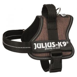 Julius K9 Harnais Power Mini-M : 51-67 cm - 28 mm - Moka - Pour chien