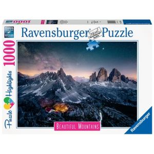 Image de Ravensburger Puzzle Highlights Les Tre Cime di lavaredo Dolomites 1000 pièces