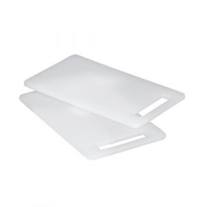 Image de Zeller 26051 lot de 2 planches à découper en plastique blanc 25 x 15 cm