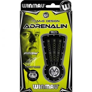 Winmau Michael Van Gerwen MvG Adrenalin Jeu de fléchettes Steungip en tungstène 22g avec Prism Vols et Vecta Arbres