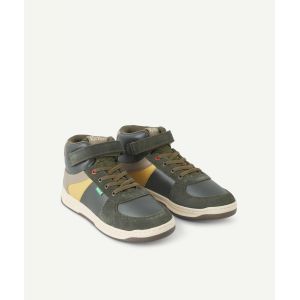 Kickers Chaussures kickalien garcon kaki jaune taupe - 35 - Soldes - Taille 35