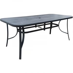 Habitat et Jardin Table de jardin "Cordoba" - Phoenix - 8 places - Gris effet marbre